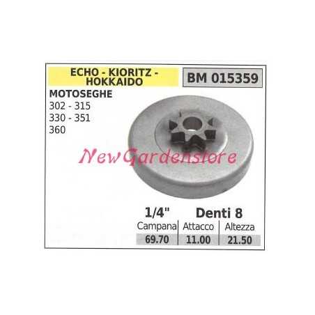 ECHO chainsaw engine sprocket 302 315 330 351 360 1/4' teeth 8 015359 | NewgardenParts.com