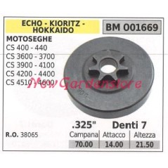 ECHO Kettensägenmotor Ritzel CS 400 440 3600 3700 4100 .325' Zähne 7 001669 | NewgardenParts.com