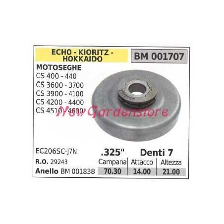Pignone ECHO motore motosega CS 400 440 3600 3700 4100 .325' denti 7 001707 | NewgardenParts.com