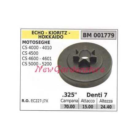 ECHO chainsaw engine sprocket CS 4000 4010 4500 4610 .325' teeth 7 001779 | NewgardenParts.com