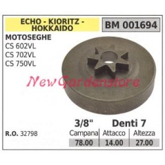 ECHO Kettensägenmotor Ritzel CS 602VL 702VL 750VL 3/8' Zähne 7 001694 | NewgardenParts.com