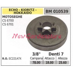 ECHO Kettensägenmotor Ritzel CS 6700 6701 3/8' Zähne 7 010539 | NewgardenParts.com