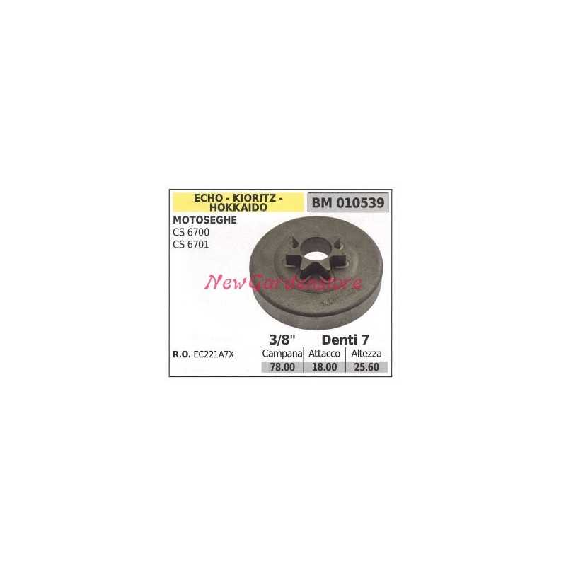 ECHO chainsaw engine sprocket CS 6700 6701 3/8' teeth 7 010539
