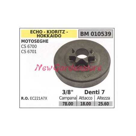 ECHO chainsaw engine sprocket CS 6700 6701 3/8' teeth 7 010539 | NewgardenParts.com