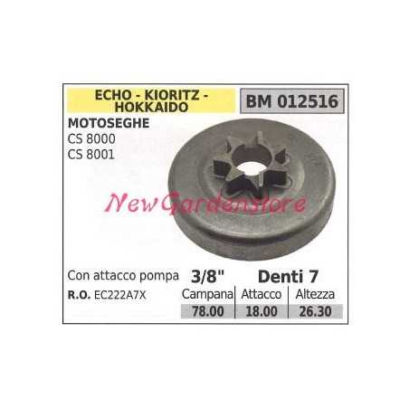 ECHO chainsaw engine sprocket CS 8000 8001 3/8' teeth 7 012516 | NewgardenParts.com