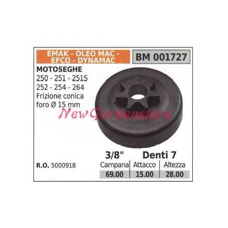 Pignone EMAK motore motosega 250 251 251S 252 254 264 3/8' denti 7 001727 | NewgardenParts.com