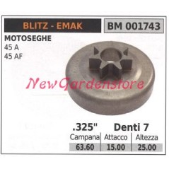 Pignone EMAK motore motosega 45A 45AF .325' denti 7 001743 | NewgardenParts.com