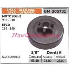 Pignone EMAK motore motosega 936 940 3/8' denti 6 005731 | NewgardenParts.com
