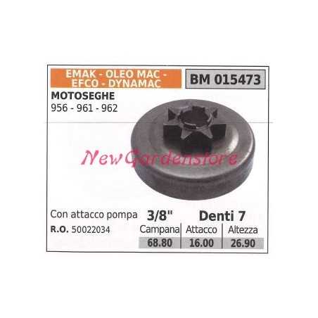 Pignone EMAK motore motosega 956 961 962 3/8' denti 7 015473 | NewgardenParts.com
