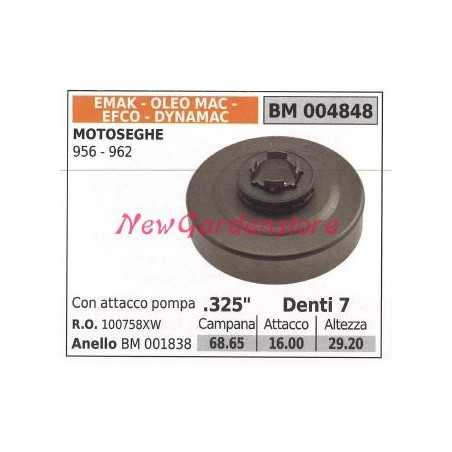 EMAK chainsaw motor sprocket 956 962 .325' teeth 7 004848 | NewgardenParts.com