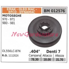 Pignone EMAK motore motosega 970 971 980 981 .404' denti 7 012576 | NewgardenParts.com