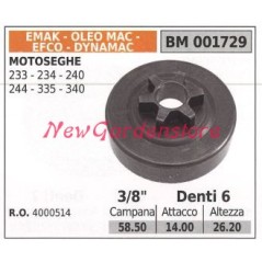 Pignone EMAK motore motosega CS 233 234 240 244 335 340 3/8' denti 6 001729 | NewgardenParts.com