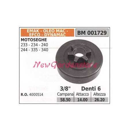 Pignone EMAK motore motosega CS 233 234 240 244 335 340 3/8' denti 6 001729 | NewgardenParts.com