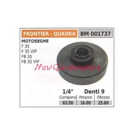 EMAK chainsaw engine sprocket F 35 35VIP FB 35 35VIP 1/4' teeth 9 001737 | NewgardenParts.com