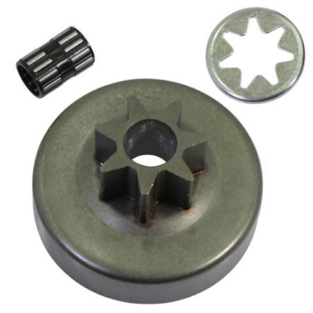 Chainsaw clutch pinion with cage 038 cage and pump engagement STIHL | NewgardenParts.com
