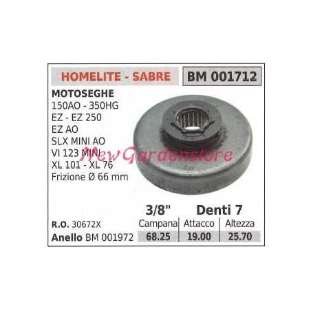 Piñón HOMELITE para motosierra 150AO 350HG EZ EZ250 3/8' dientes 7 001712 | NewgardenParts.com