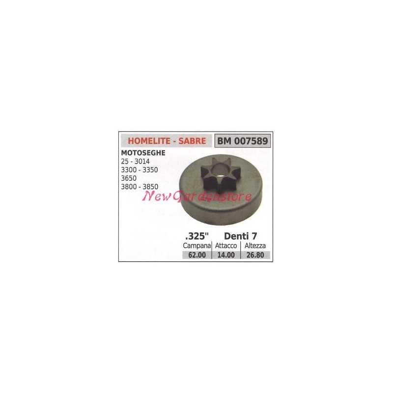 Pignone HOMELITE motore motosega 25 3014 3300 3350 3650 .325' denti 7 007589