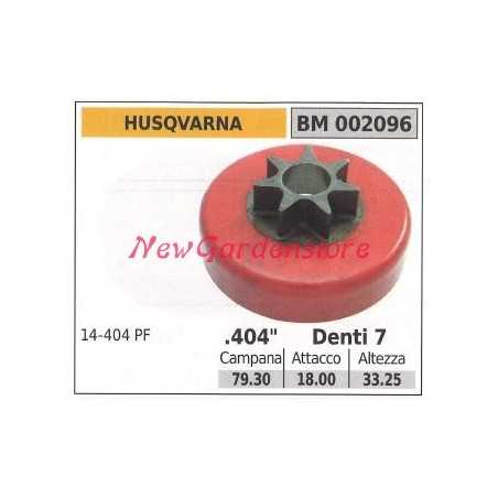 HUSQVARNA chainsaw engine sprocket .404' teeth 7 002096 | NewgardenParts.com