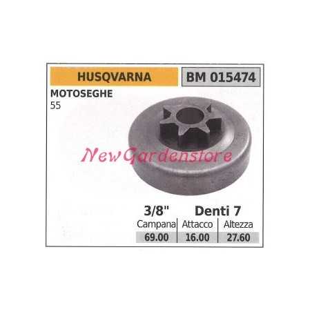HUSQVARNA chainsaw engine sprocket 55 3/8 teeth 7 015474 | NewgardenParts.com