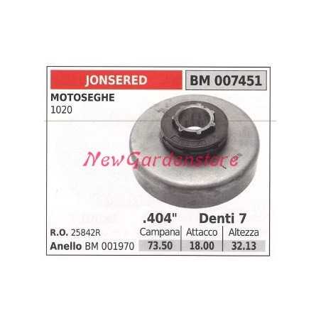 JONSERED sprocket for chainsaw engine 1020 .404' teeth 7 007451 | NewgardenParts.com