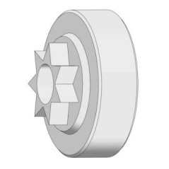 Pignon pour chaîne de tronçonneuse OREGON numéro 7 dents Pas de la chaîne en pouces 0.40