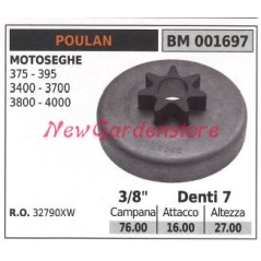 POULAN Kettensäge Motor Ritzel 375 395 3400 3700 4000 3/8' Zähne 7 001697 | NewgardenParts.com