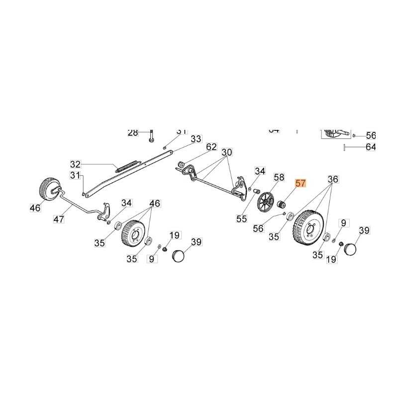 Pignon de roue de tondeuse à gazon modèles MAX48TBG ORIGINAL EMAK 66060537R