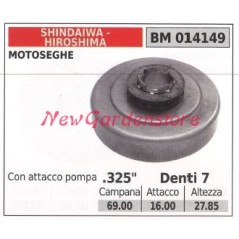 SHINDAIWA chainsaw engine sprocket .325' teeth 7 014149 | NewgardenParts.com