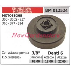 Ritzel SHINDAIWA Kettensägenmotor 300 300S 357 360 377 394 3/8' Zähne 6 012524 | NewgardenParts.com