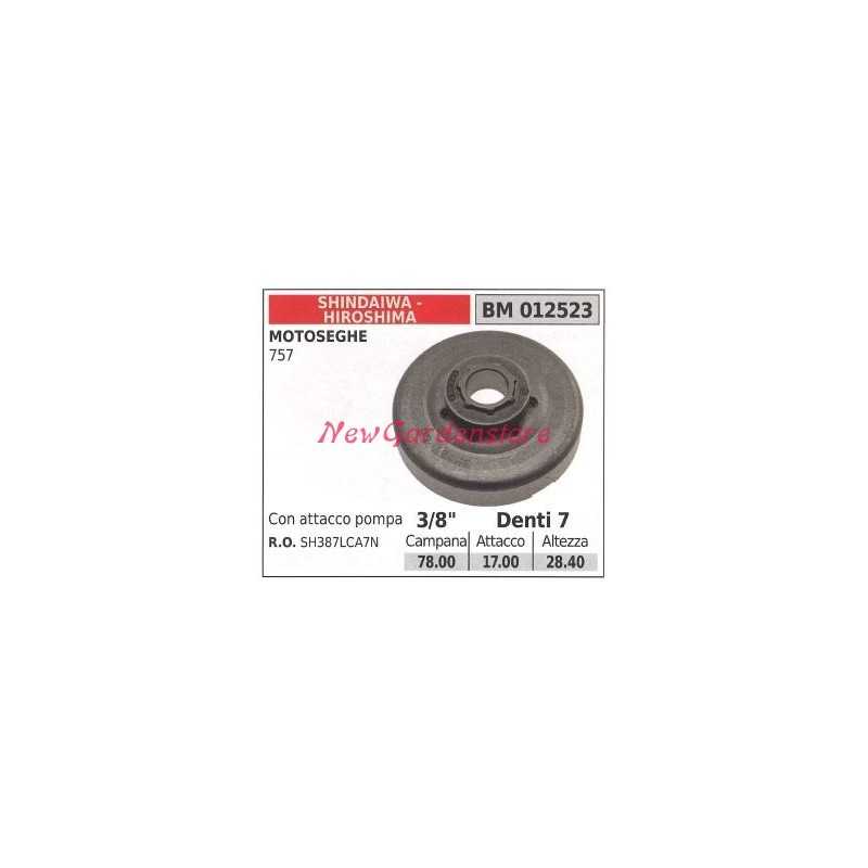 Pignon SHINDAIWA pour moteur de tronçonneuse 757 3/8' dents 7 012523