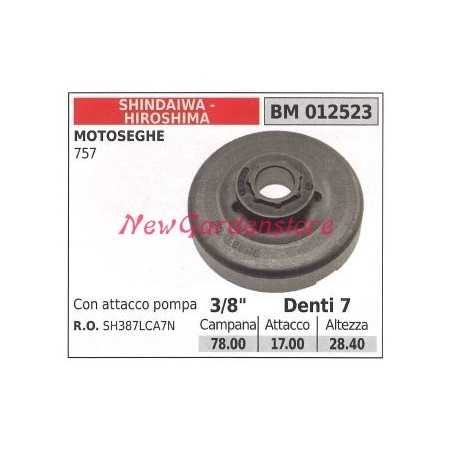 SHINDAIWA chainsaw engine sprocket 757 3/8' teeth 7 012523 | NewgardenParts.com
