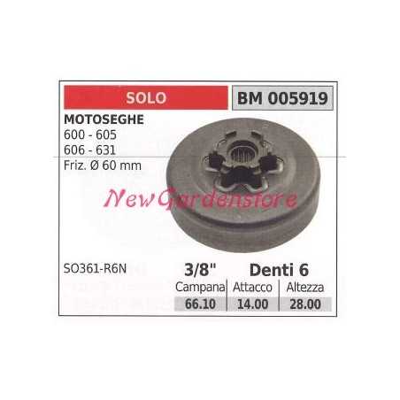 Piñón SÓLO para motor de motosierra 600 605 606 631 3/8' dientes 6 005919 | NewgardenParts.com