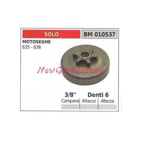 Piñón motor motosierra SOLO 635 636 3/8' dientes 6 010537 | NewgardenParts.com